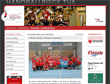 Tablet Screenshot of handballriege.ch